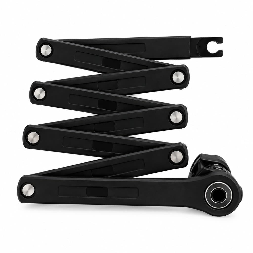 Black folding carpenter bike lock
