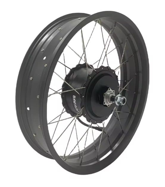 Docker rear hub motor laced in 20x4 rim