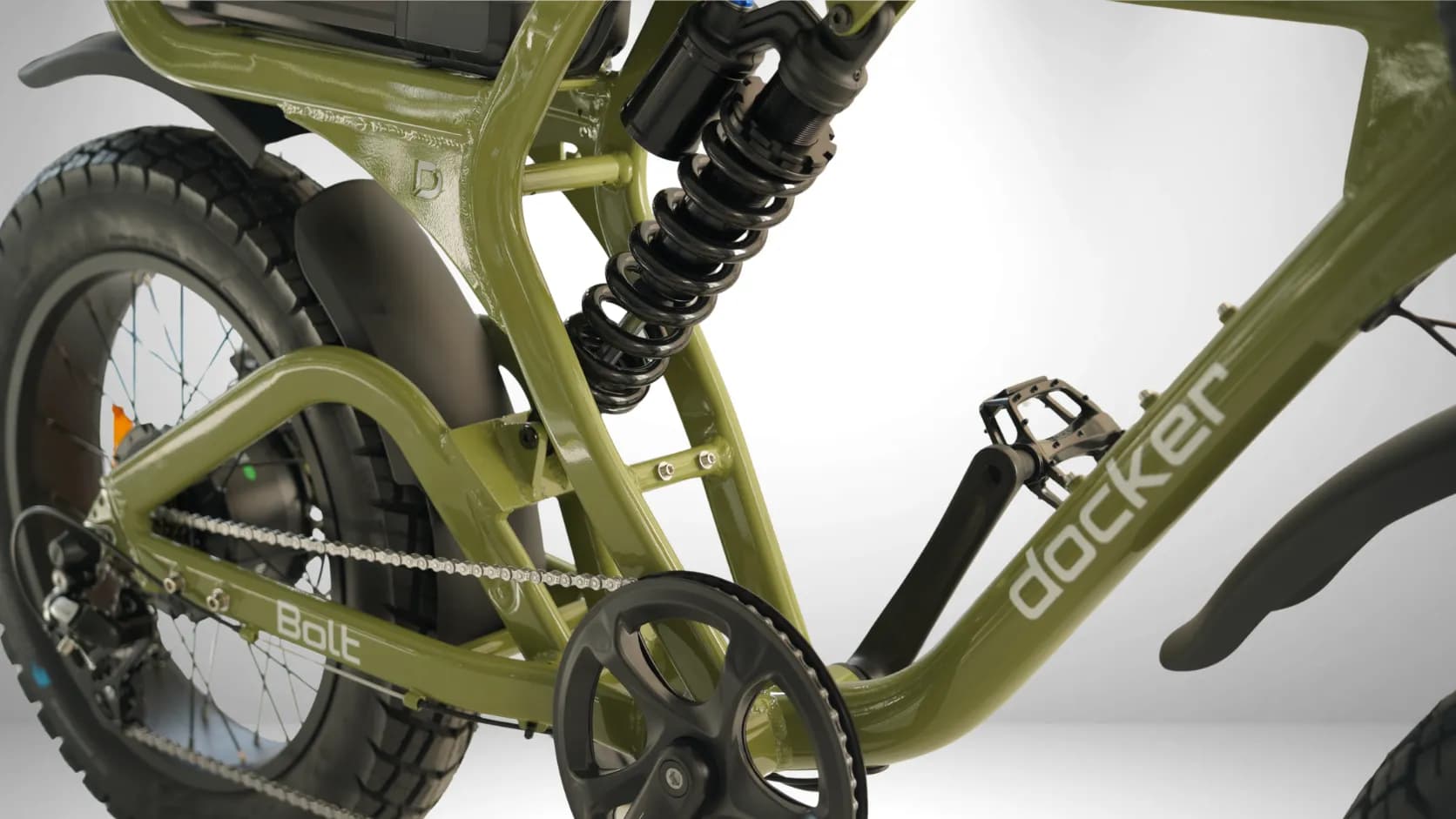 The Bolt — mid frame and drivetrain
