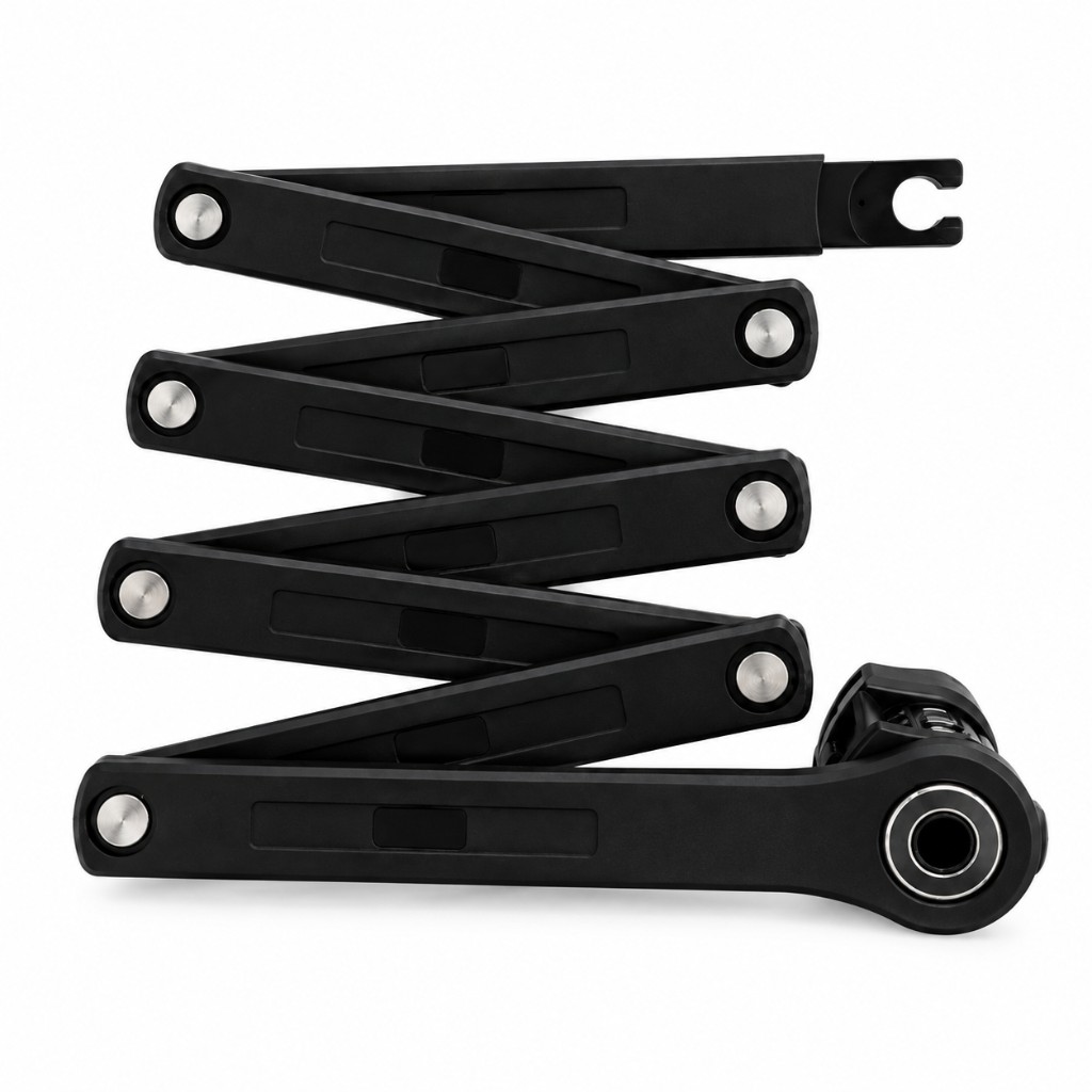 Black folding carpenter bike lock